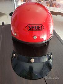 Casco vintage shoei rosso