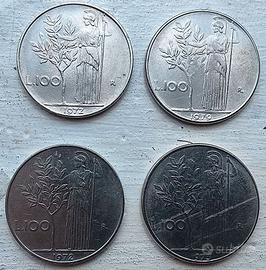 2 monete regia Elisabetta+5 monete la lire
