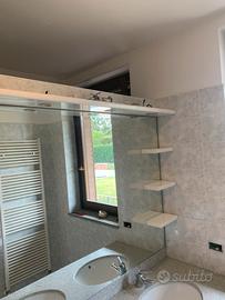Mobile con specchio bagno