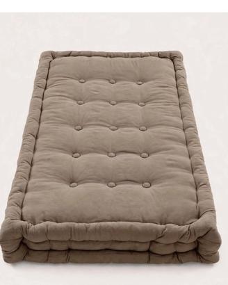 Materassi Futon coolor tortora e rosa 1 piazza