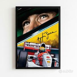 quadro poster Ayrton Senna 