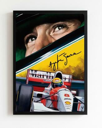 quadro poster Ayrton Senna 