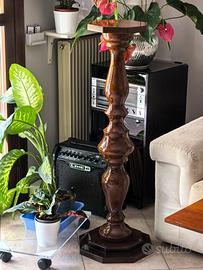 Colonna porta vaso in legno – vintage