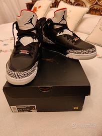 Air Jordan Son of Mars Low Black Cemento 45 Nuovo