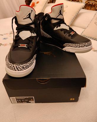Air Jordan Son of Mars Low Black Cemento 45 Nuovo
