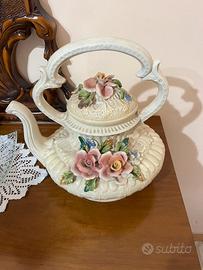 Teiera Capodimonte Originale Ceramica