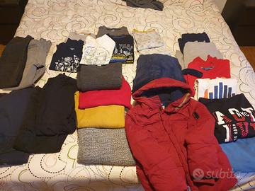 stock abbigliamento invernale bambino 7-9 anni