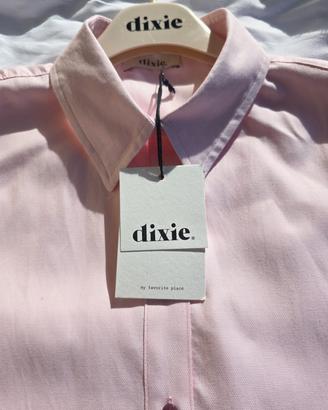 Camicia Dixie Rosa Chiaro Classica con Bottoni a C