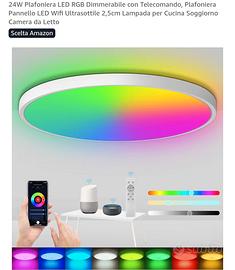 Plafoniera LED RGB 24W Dimmerabile