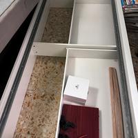 Letto struttura ikea con due cassettoni