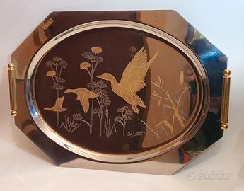 Elegante Vassoio Ottagonale Vintage "Roberta C."