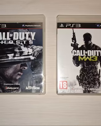Lotto Giochi PS3 Call of Duty MW3 + COD Ghosts ITA