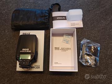 Flash Meike MK320 per Canon - PARI AL NUOVO 