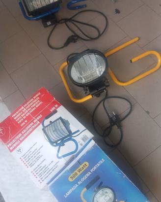 N°2 faretti alogeni 500w