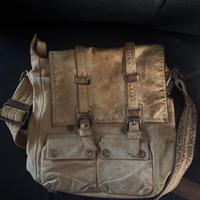 Belstaff borsa coloniale in pelle