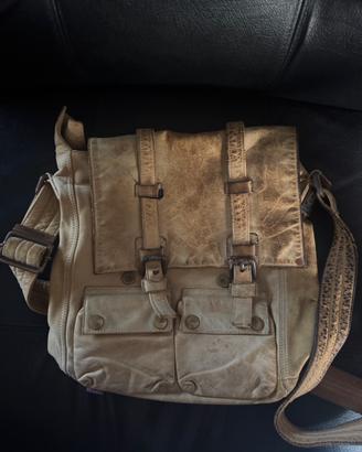 Belstaff borsa coloniale in pelle