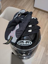 casco modulare vemar/guanti spidi