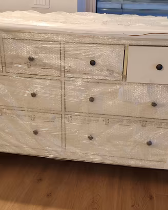 Cassettiera IKEA Hemnes, 8 cassetti, bianco