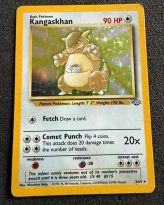 Carta Pokemon Kangaskhan Holo Jungle inglese