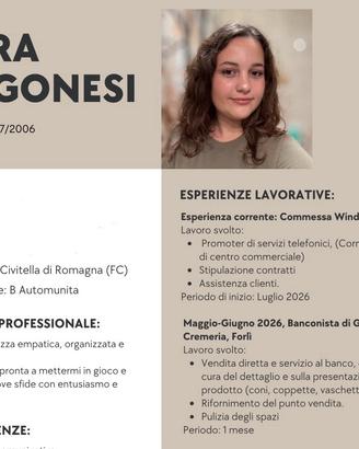 Lavoro Part time 24 ore 5/7 giorni