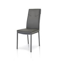 SEDIA GRIGIA ECOPELLE
