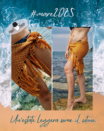 Copricostume fatto a mano con 100% cotone.