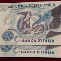 500000 LIRE-FDS-PEZZI 2-IN SERIE-COME FOTO-