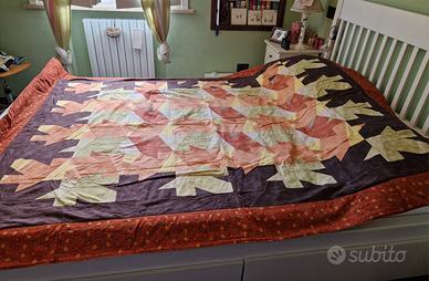 Coperta fatta a mano, in stile patchwork 