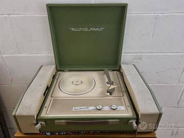 Giradischi Portatile Stereo Faro Vintage Anni ’60