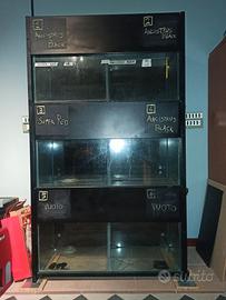 Acquario armadio 6 vasche  autonome professionale