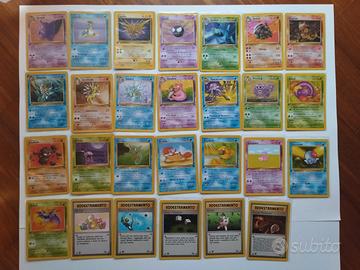 Carte Pokémon Fossil prima edizione 