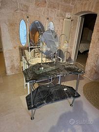 Lavamano modificato in lavandino anni 20 marmo