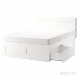 Letto Contenitore con testiera Ikea Brimnes
