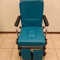 Carrozzella imbottita per anziani disabili