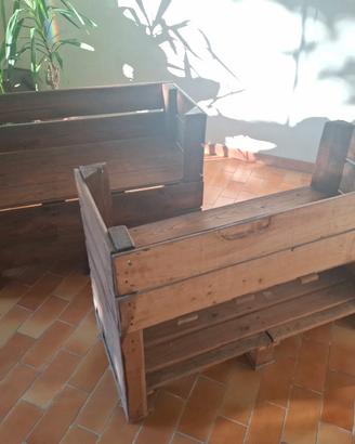 Panche in legno  da giardino e verande