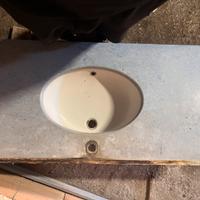 Lavello bagno in marmo azzurro