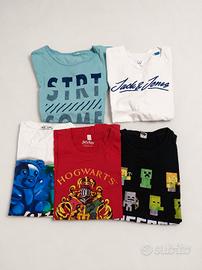 Set 5 t-shirt 12 anni Jack & Jones e altri brand