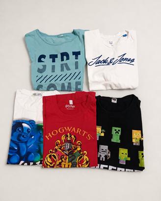 Set 5 t-shirt 12 anni Jack & Jones e altri brand