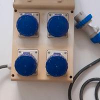 Quadretto per cantiere 4 prese