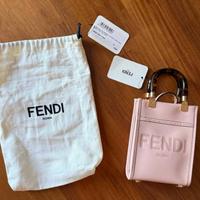 Borsa Fendi mini shopper rosa