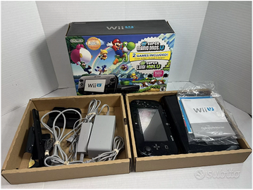 WiiU black perfetta + 5 giochi  Mario 3d World ecc