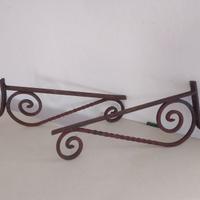 Coppia Antiche Reggimensola, Ferro battuto -Forgia