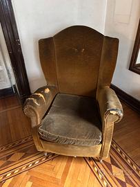 Salotto anni 193x, divanetto + 2 poltrone.