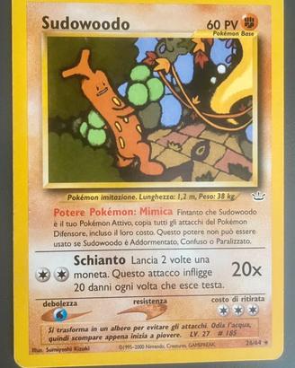 Sudowoodo mazzo Neo Revelation