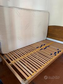 Rete letto 1 piazza e mezza + materasso