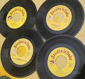 6 vinili 45 giri favole per bambini
