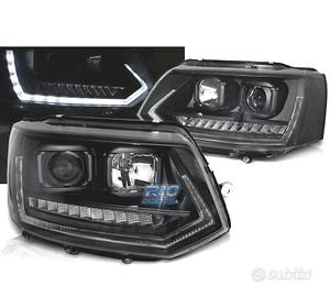 FARI PER VOLKSWAGEN VW T5 GP 09-14 DRL NERI CON FR