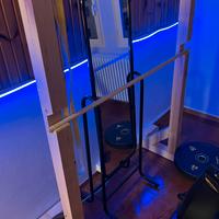 Rack artigianale per panca e squat
