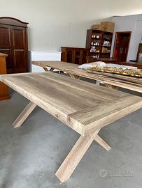 NUOVO TAVOLO INVECCHIATO Cm.180x90 ALL.Cm. 280x90