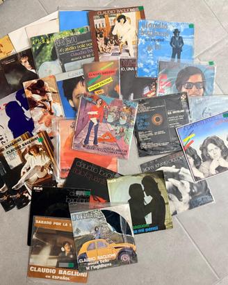 Lotto 70 dischi vinile Claudio Baglioni vintage